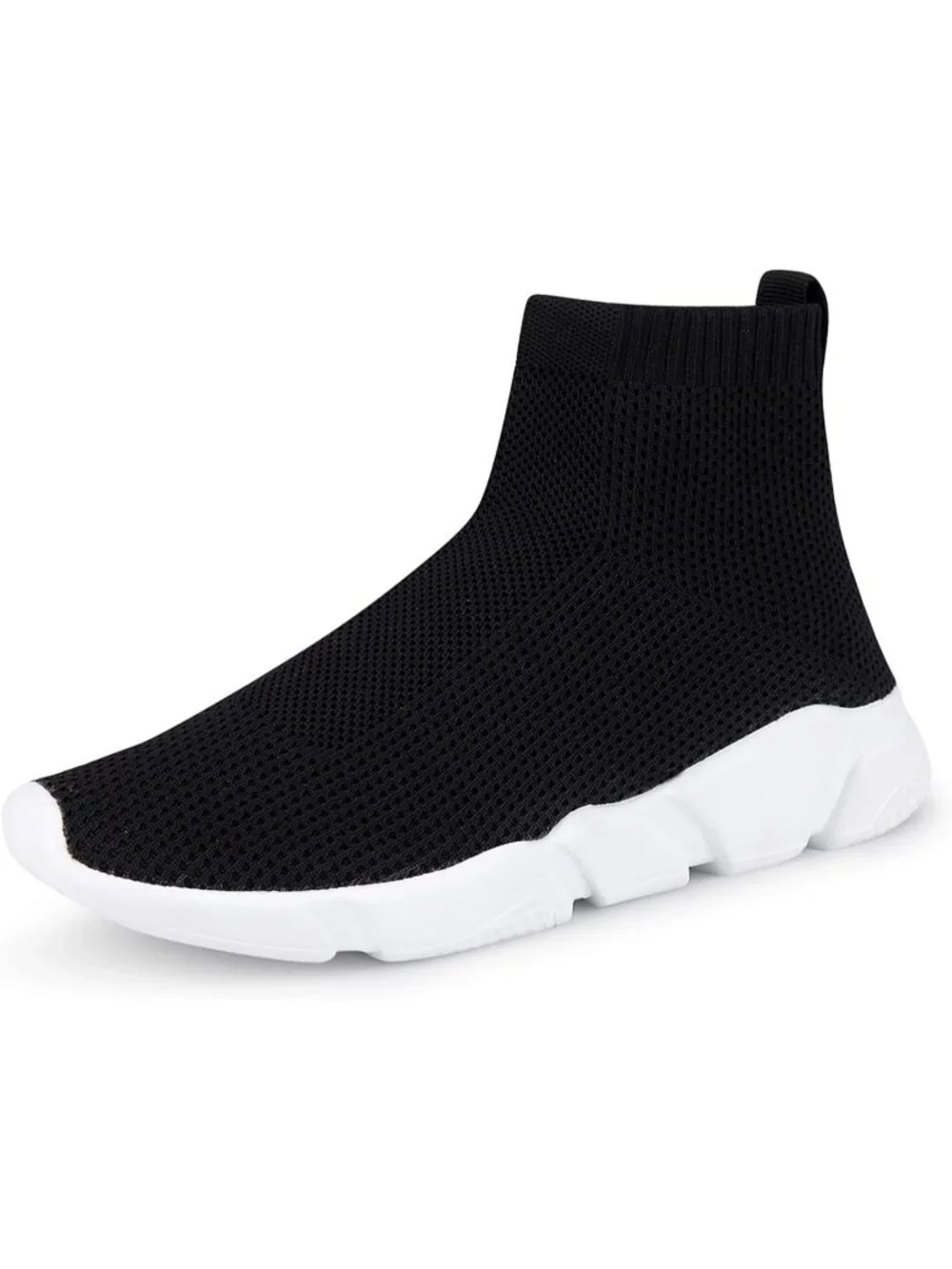 🆕Men Black White Mesh Running Comfortable Lightweight Breathable Walking Shoes